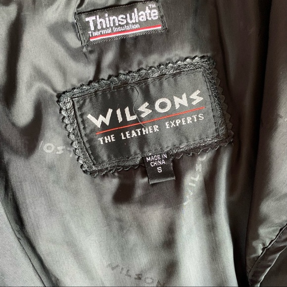 Vintage 90s Wilson’s Leather Bomber Leather Jacket - Picture 7 of 12